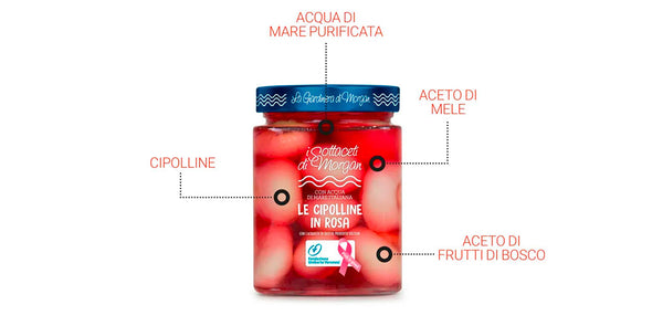 Le Cipolline in rosa in aceto 580 ml